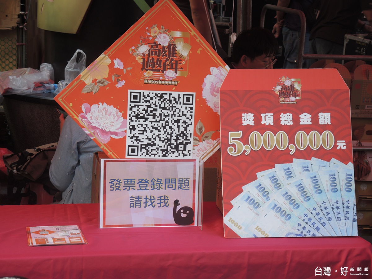 ▲只要在高雄過好年活動期間(105年12月9日至106年2月1日)登錄「高雄地區不限金額」之消費發票或店家抽獎券,就有機會抽中價值超過80萬元的TOYOTA等多項好禮。(圖/記者郭文君攝)