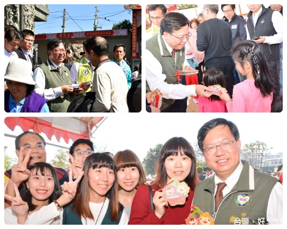 鄭市長表示，市府團隊會全力以赴，做好各項建設，也祝賀市民朋友金雞年新春快樂。