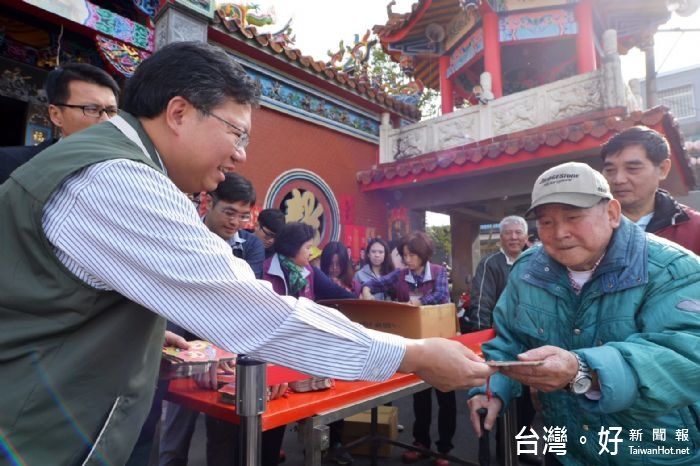 鄭市長:祈求市民健康平安,桃園建設全面啟動 。