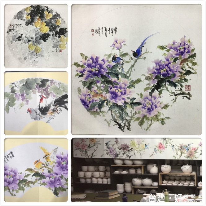 「張松山師生展」計傳統水墨花鳥、山水及陶瓷創作百餘件,歡迎有興趣的民眾踴躍蒞臨。