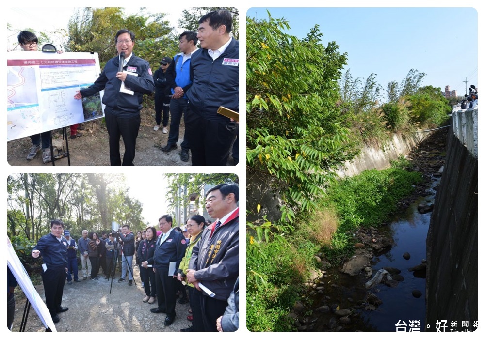 鄭市長表示，市府進行該復建工程，改善護岸，讓附近社區更安全。