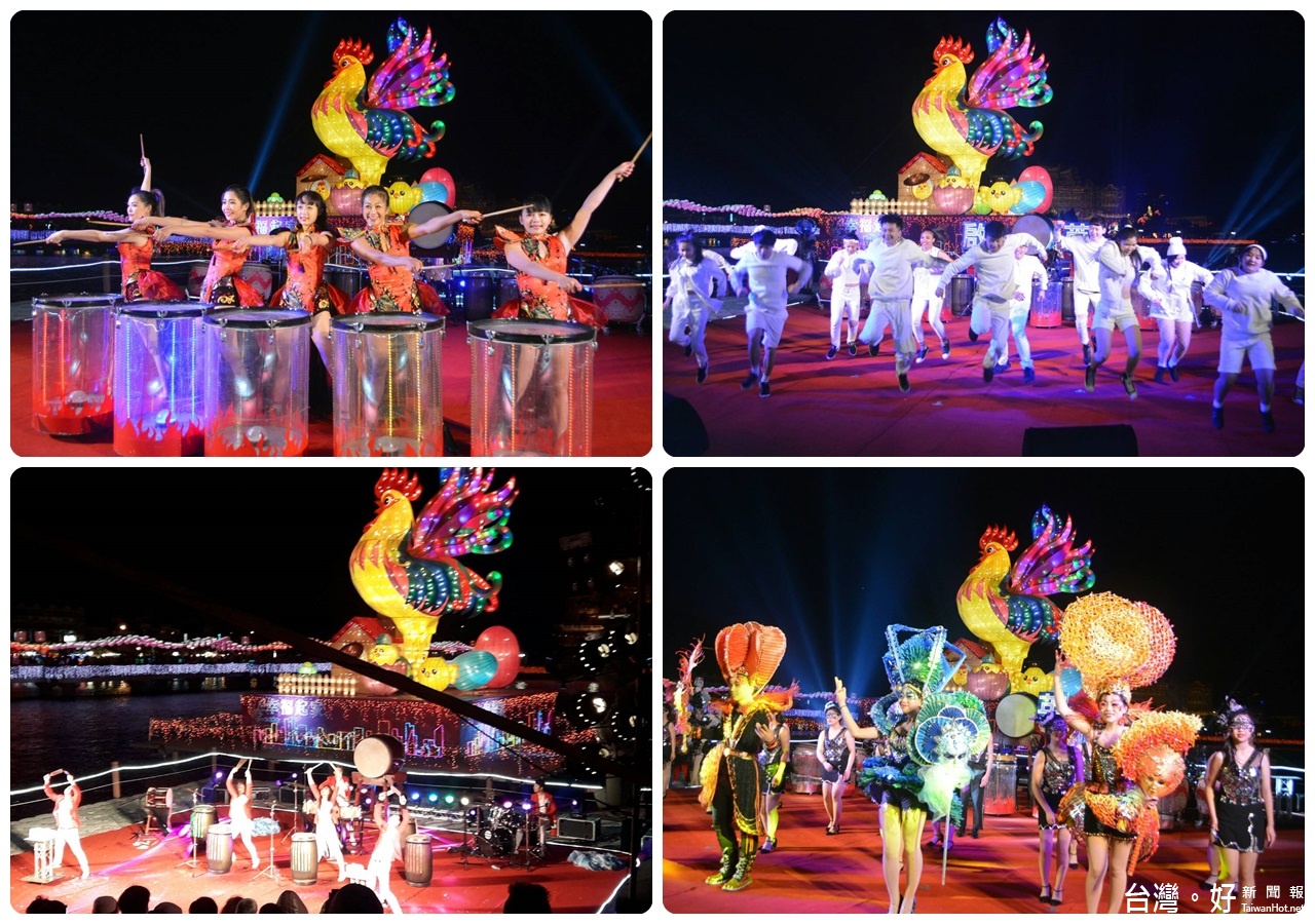 「2017桃園燈會～幸福起家」10日晚間於龍潭大池盛大展開。