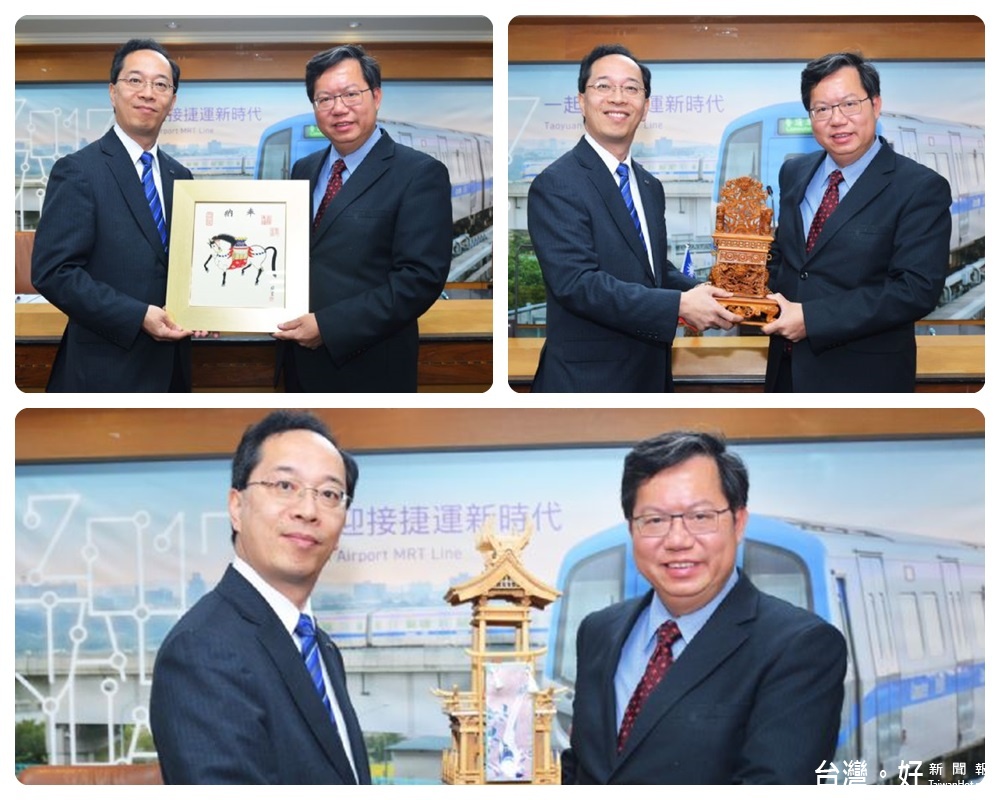 飛驒市長都竹淳也致贈市府迷你「飛驒文化祭典神轎」及「飛驒繪馬圖」。 