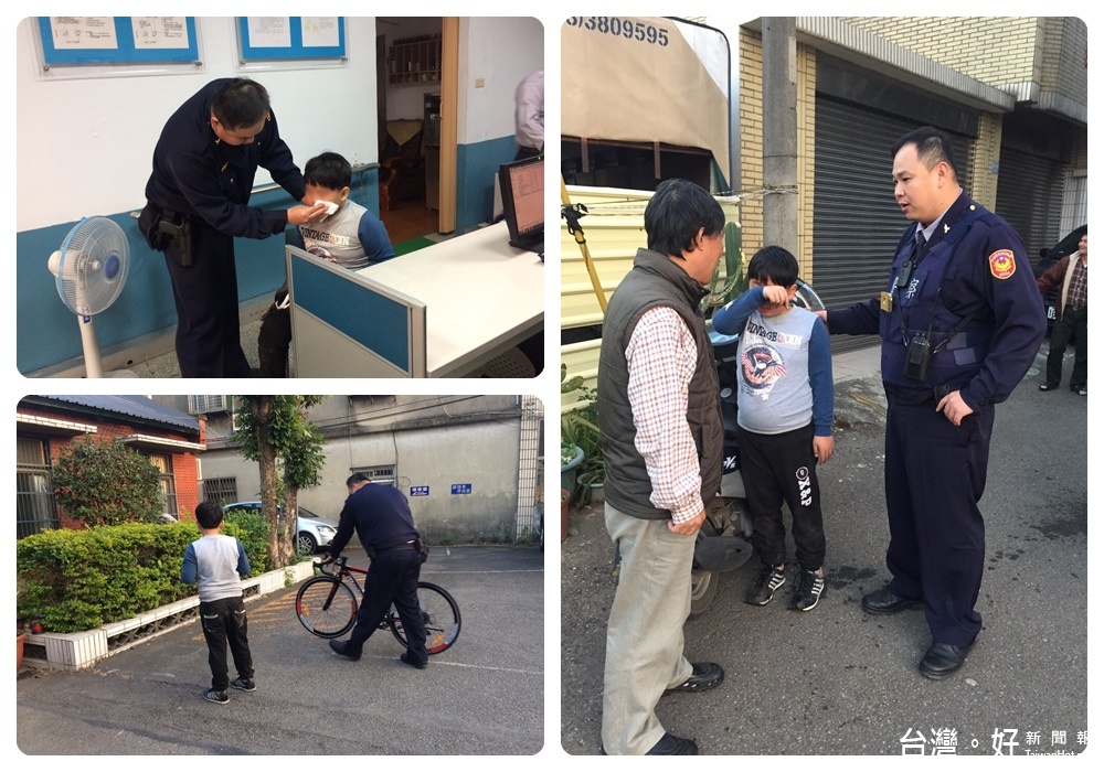 埔頂派出所員警將迷失男童安全送返家,深獲家屬肯定。