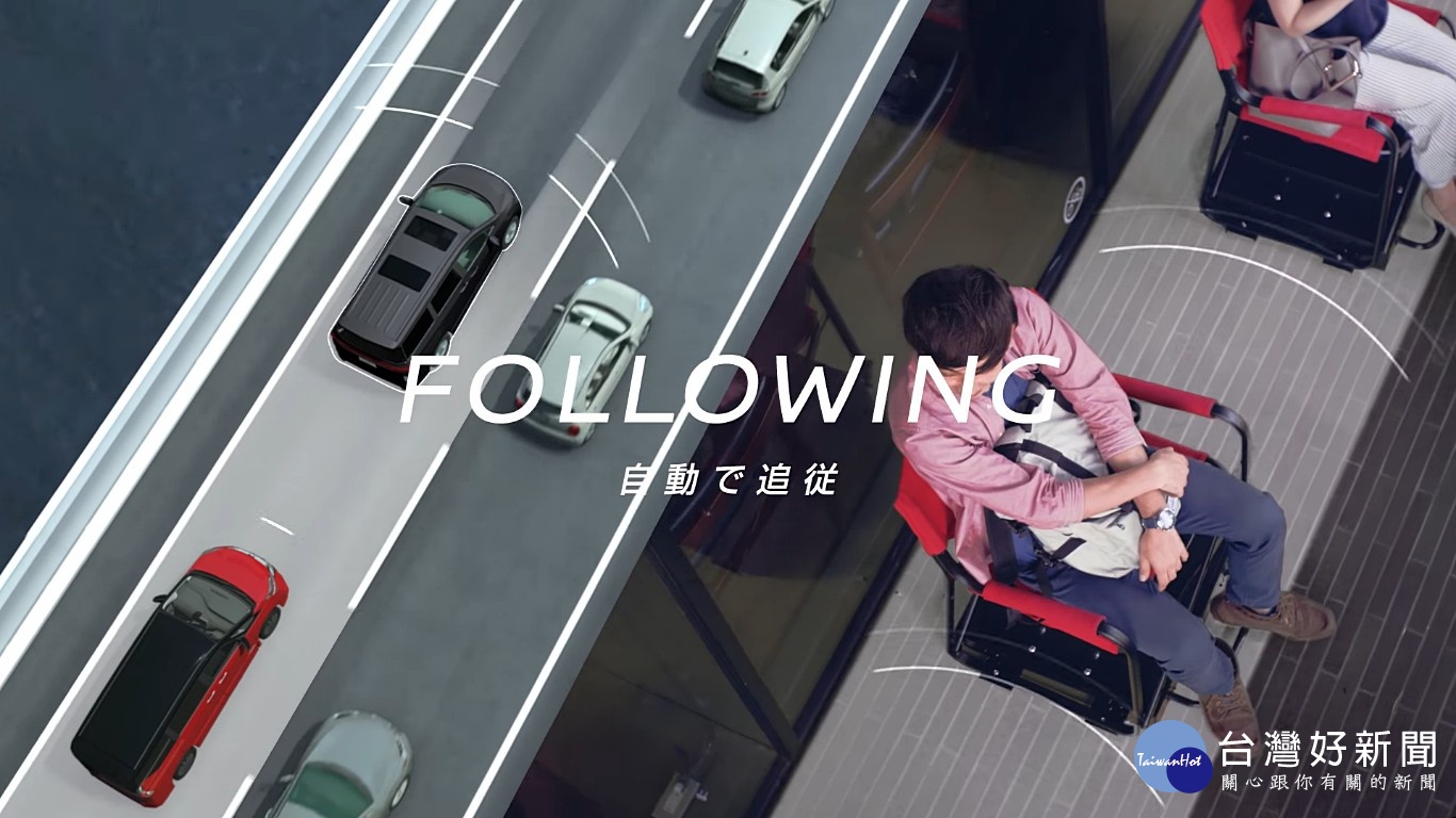 〝ProPILOT CHAIR〞利用Nissan自動駕駛研發中,與前車保持行車距離、維持車道中線兩項技術,因此客人只要坐上自動排隊椅不用起身,椅子就會維持自動向前遞補空位,沒人坐的自動排隊椅也會自己走到隊伍末端,讓排隊伍末端的客人乘坐候位。(圖/日産自動車株式会社)