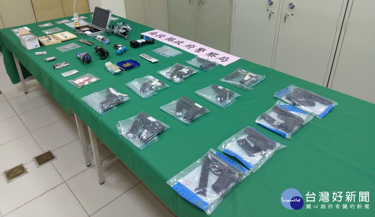 槍枝氾濫,南投警強力追查期杜絕犯罪。(記者大小萍攝)