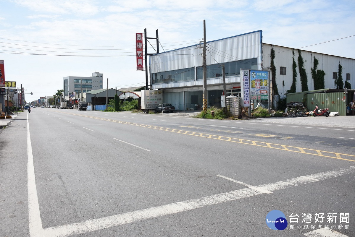 道路改善工程現勘-加裝分隔島路段