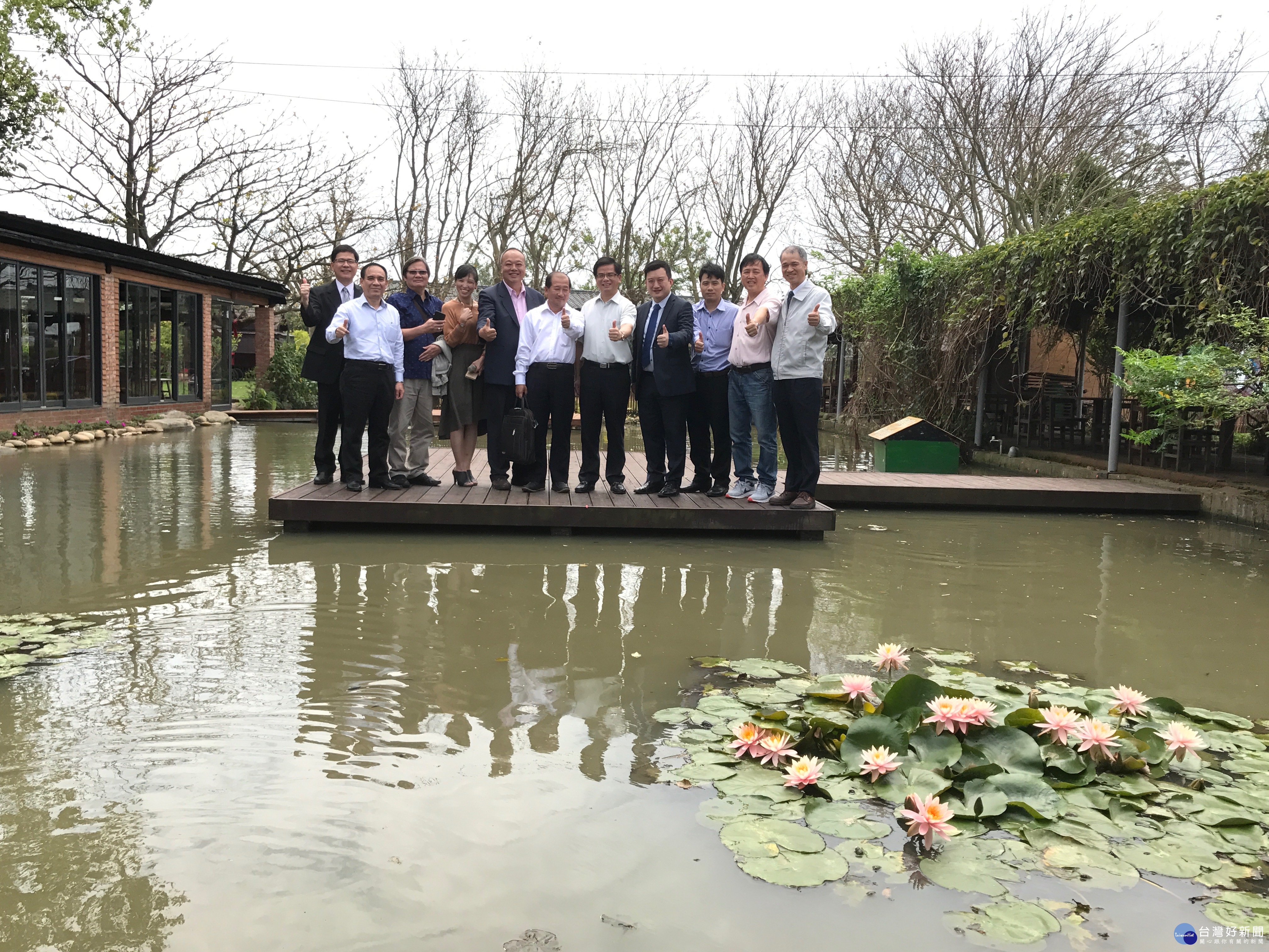 團晉寶副省長參訪後對桃園彩色海芋節及林家古厝印象深刻。