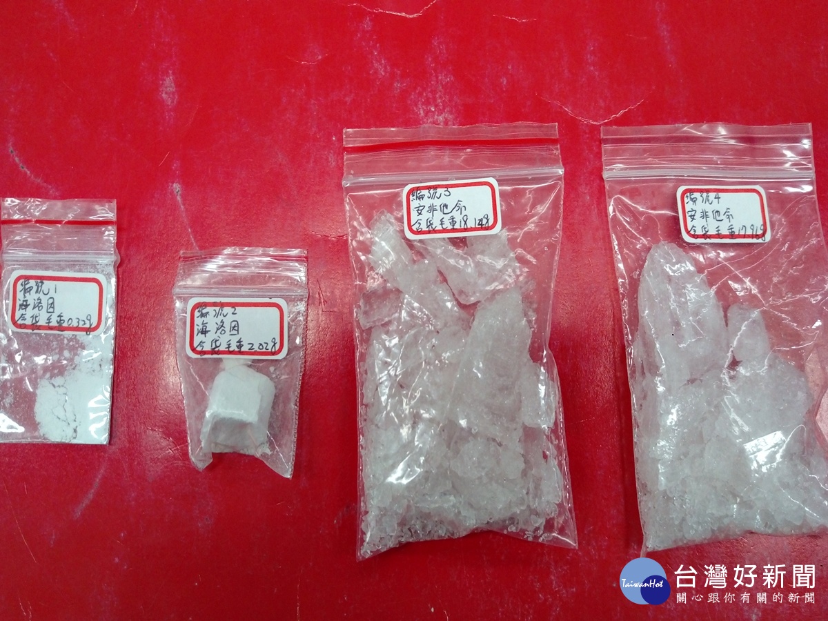 廖女胸罩內又發現夾帶一級毒品海洛因1包，總計查獲一級毒品海洛因（毛重2.34公克）、二級毒品安非他命（毛重36.1公克）