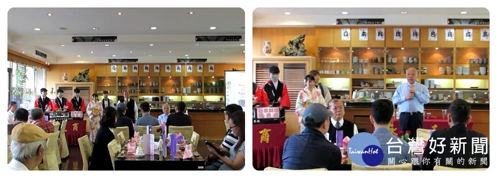 校長黃耀祿說，日式料理特色班配合政府技職教育政策結合就業導向專班計畫。