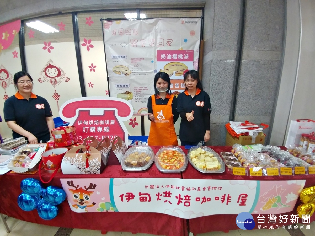 庇護工場母親節禮品促銷 身障朋友展現高度生命力,「伊甸烘焙咖啡屋」
