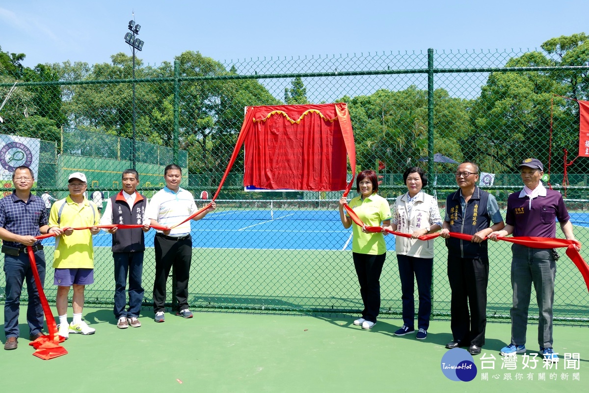 培養運動風氣　竹山鎮立網球場、籃球場啟用　