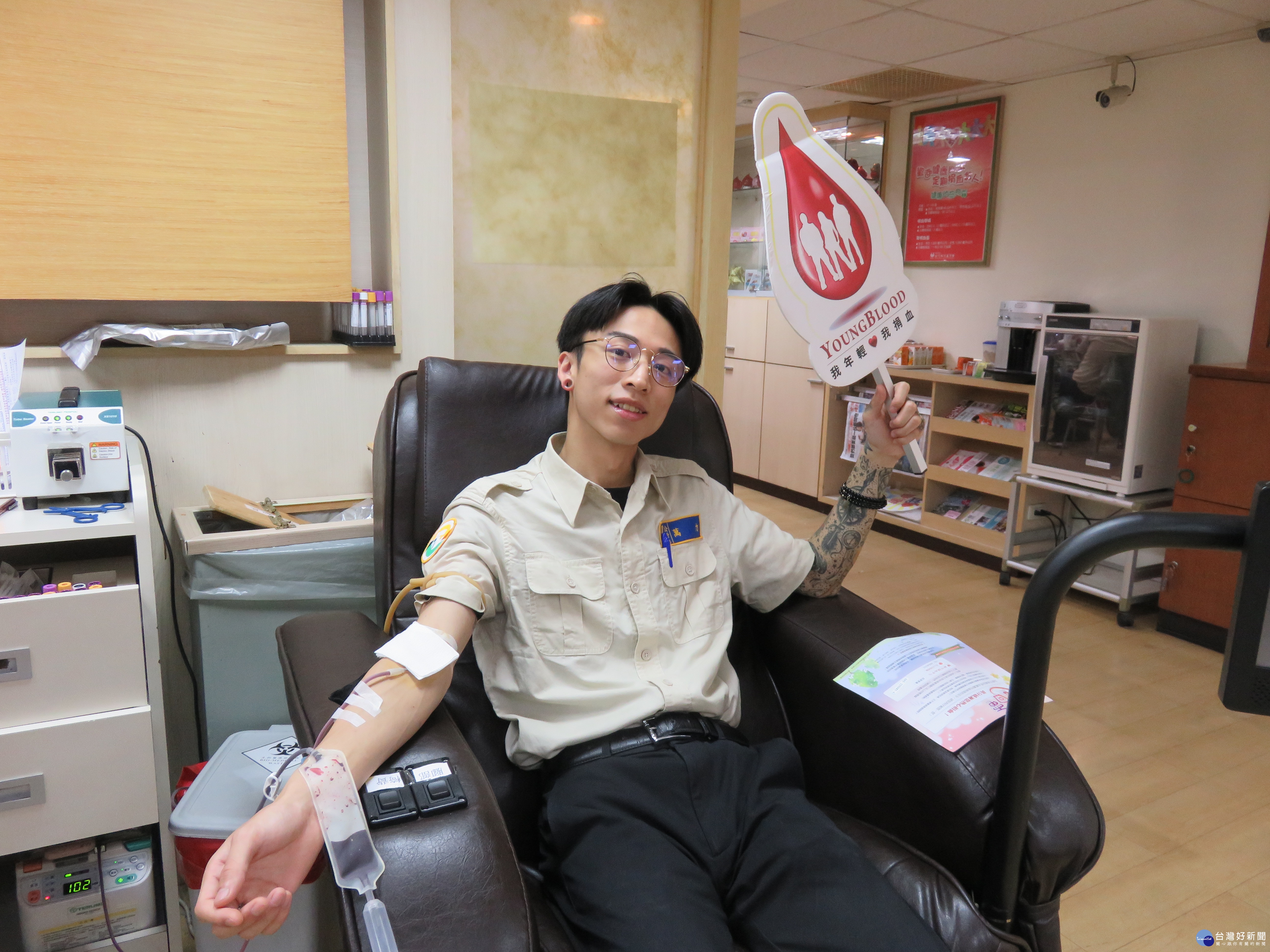桃竹苗分署辦理役男捐血活動。