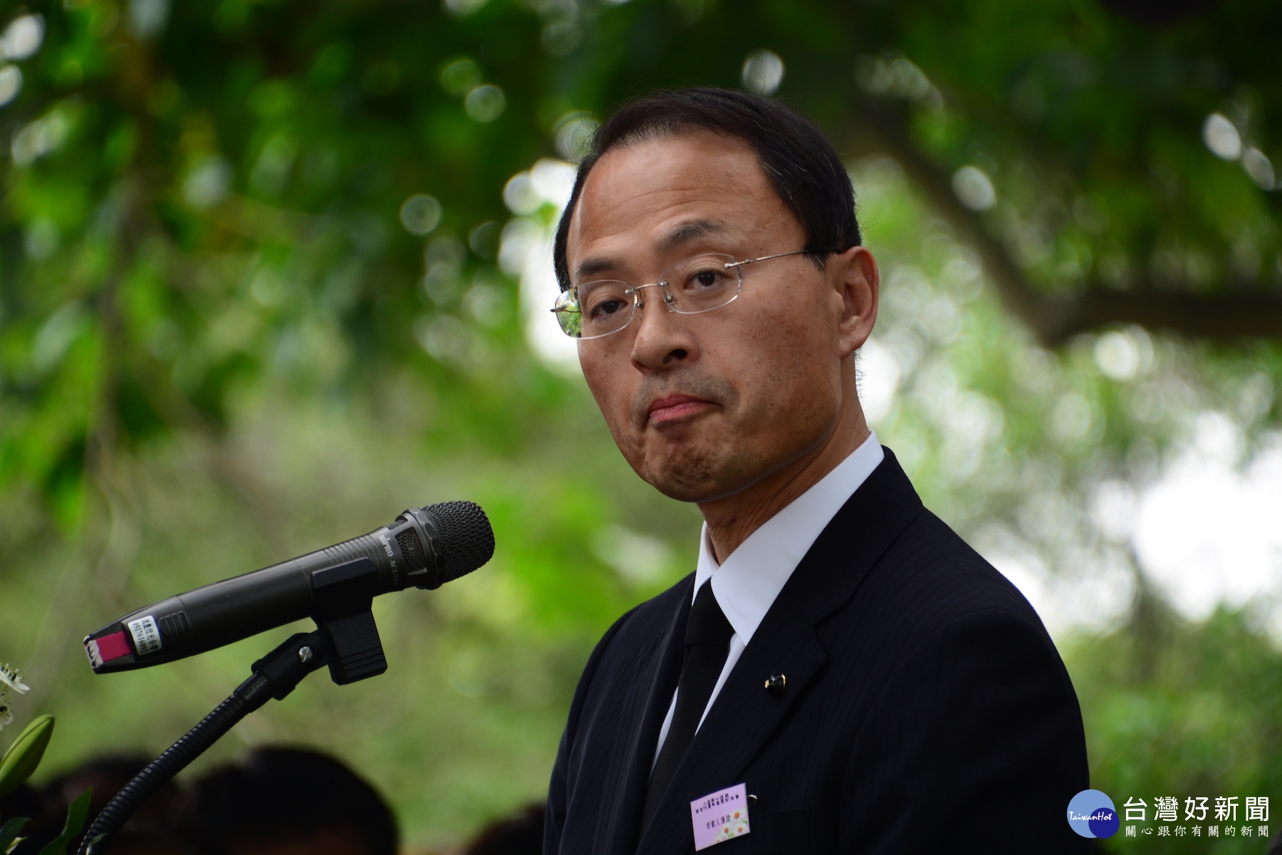 八田與一出生地日本金澤,金澤市長山野說他感受到臺灣和臺南人對八田與一的敬愛,將致力兩市交流。(圖/記者黃芳祿攝)