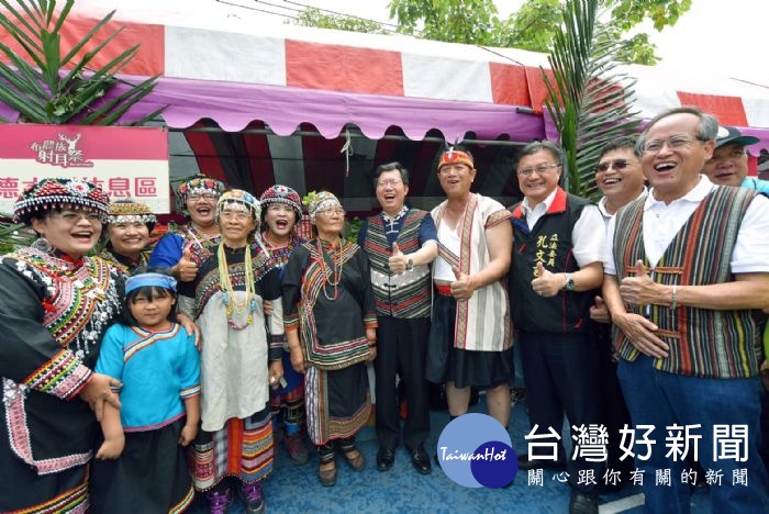 桃園市長鄭文燦出席「桃園市106年度原住民族歲時祭儀－布農族射耳祭」。