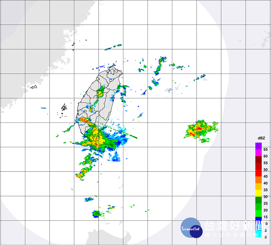 雷達回波圖（圖／中央氣象局提供）