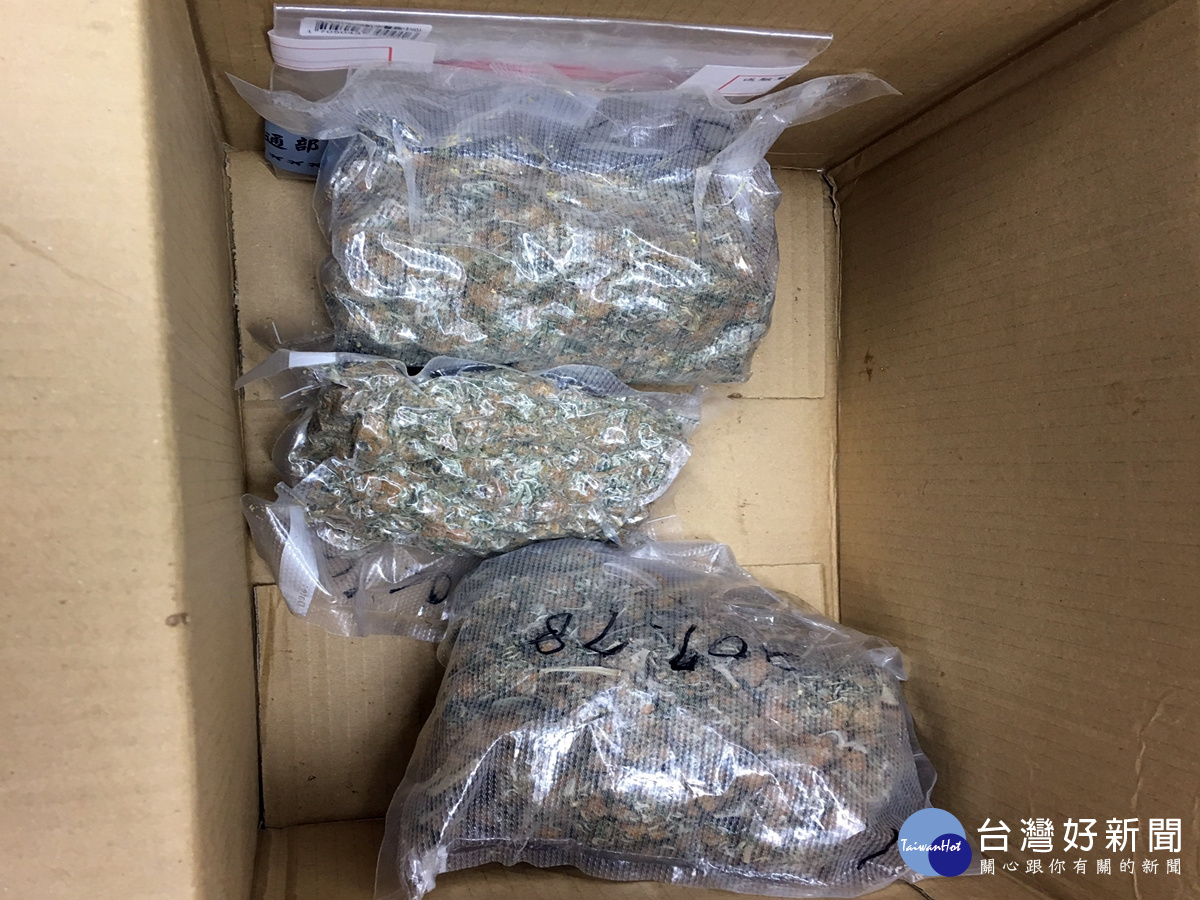 現場並查獲二級毒品大麻花（重量860.6公克）犯罪證據