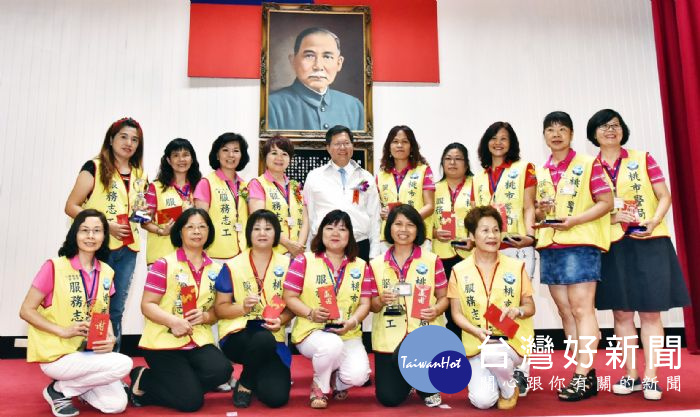 桃園市長鄭文燦出席106年桃園市政府警察節慶祝大會。