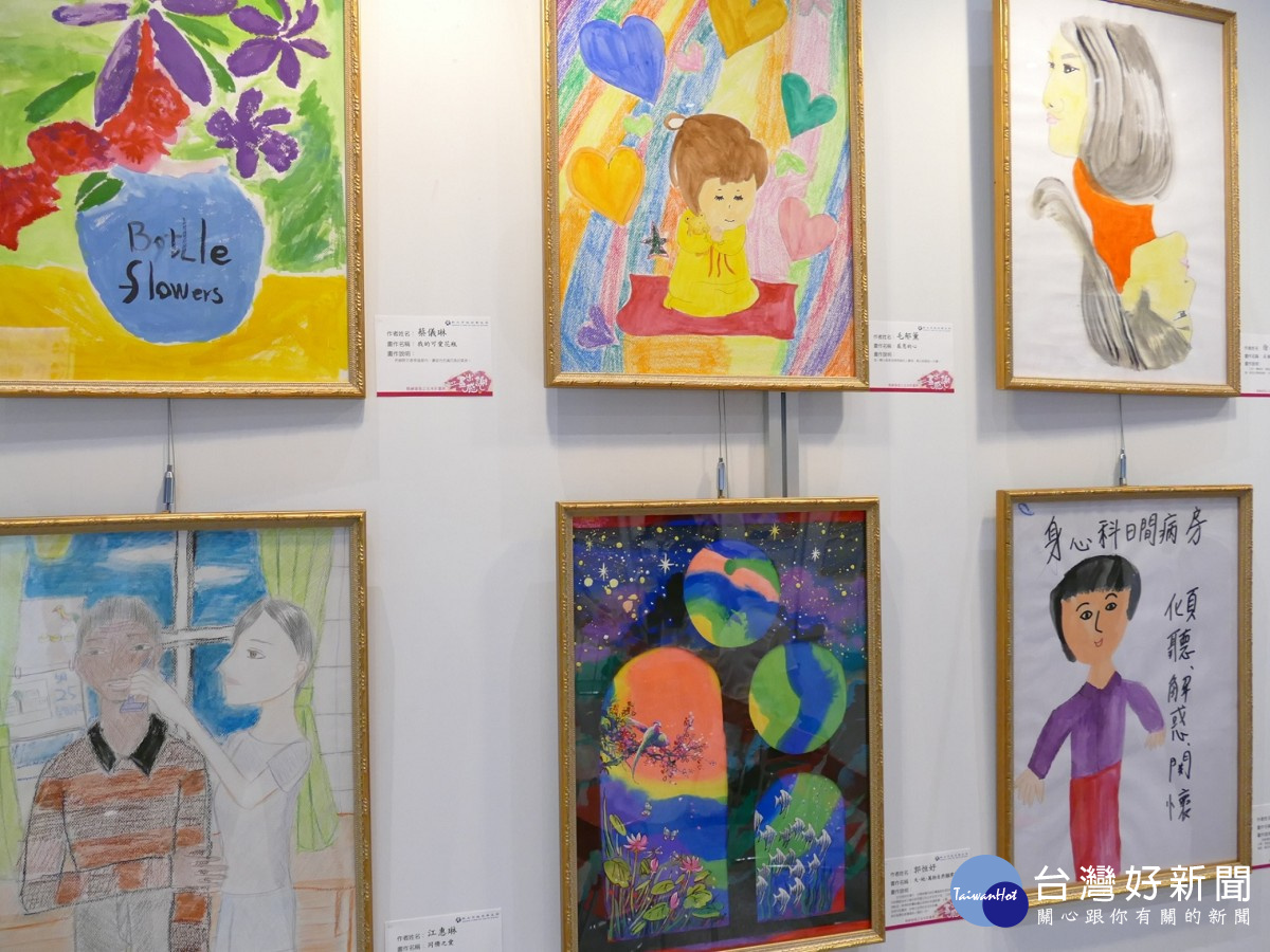 (共用)新北市衛生局邀請精神康復者辦理「畫出感謝」畫展活動，6月19日至7月14日於市府一樓西側大廳展出_L1150154