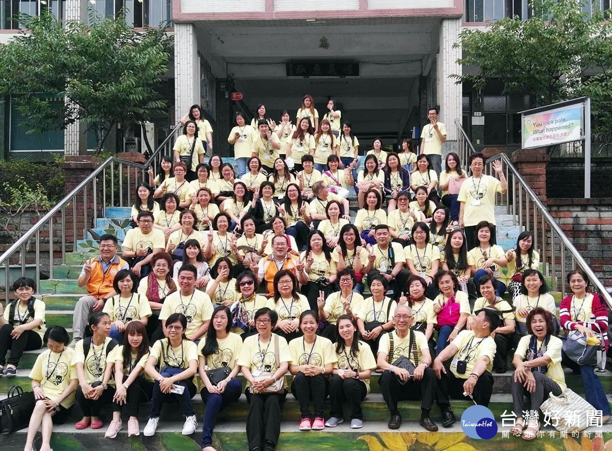 80位印尼華語教師多數是印尼華僑,在僑務委員邀請下,昨日到桃園市成功工商參訪
