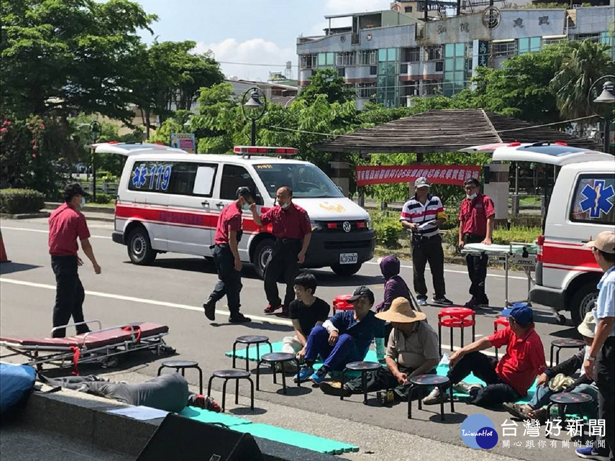 重大人為危安事件實警演練（圖／屏東縣政府警察局提供）