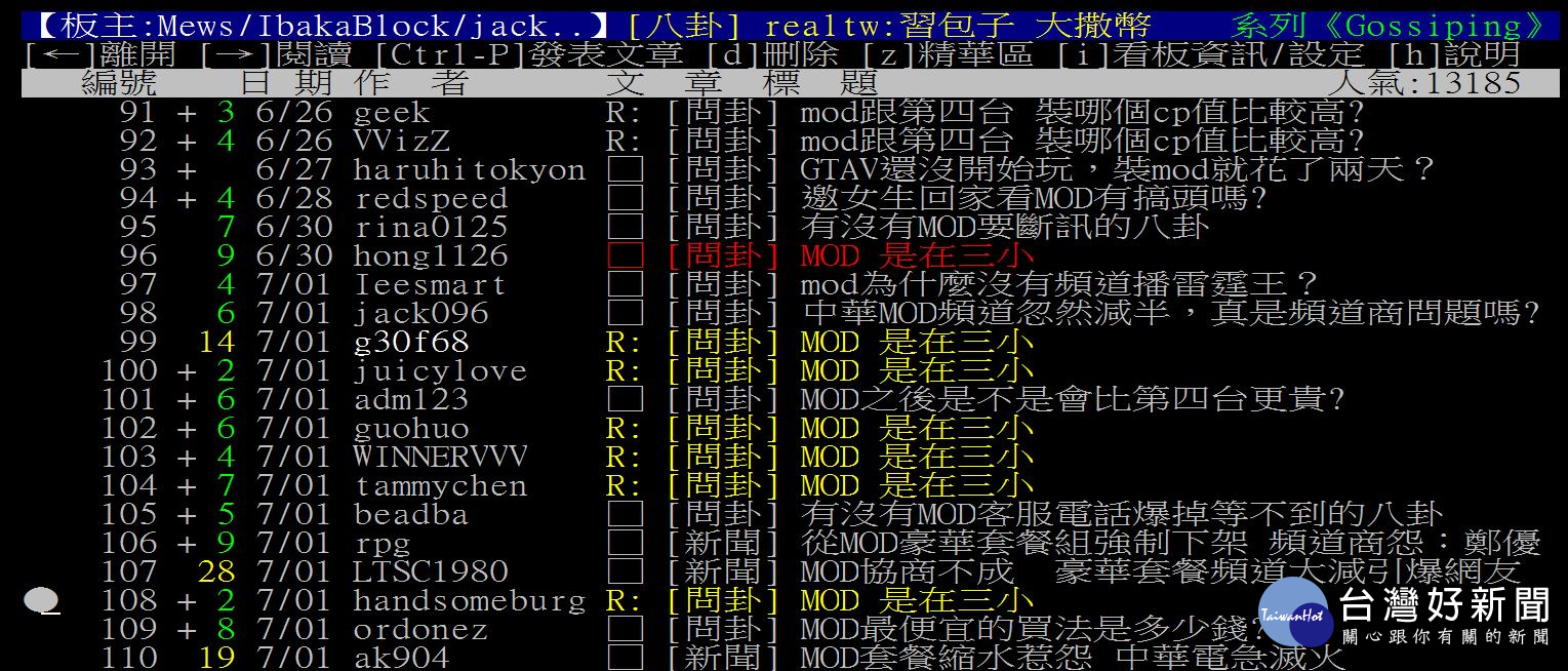 網友的討論非常熱烈。(圖/翻攝自批踢踢)