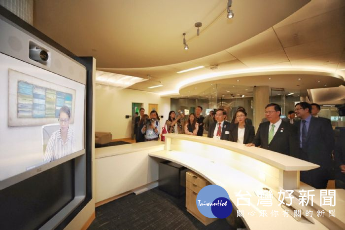 鄭市長表示，希望以桃園為平台，在矽谷與台灣之間建立起科技合作走廊。