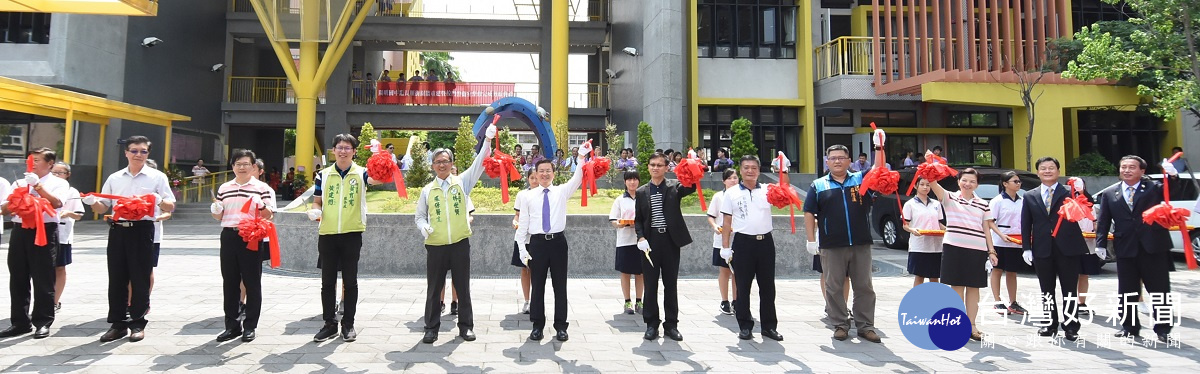 還校園美景　彰縣陽明國中長順樓大門圍牆整建工程落成