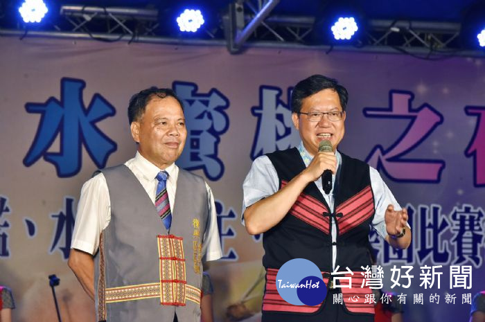 桃園市長鄭文燦出席「仲夏FUN假來七桃『水蜜桃感恩之夜』」活動。