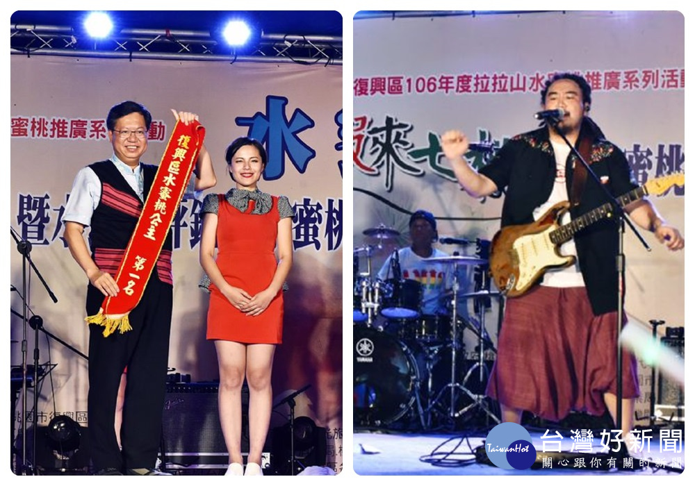 鄭市長表示,獲選的水蜜桃公主充滿榮譽與責任,將隨同市府團隊到台北希望廣場一起推銷水蜜桃。