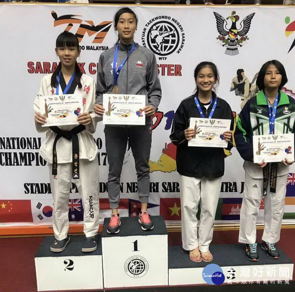 吳庭綺獲青少年女子52公斤級金牌。（南投縣體育會提供）