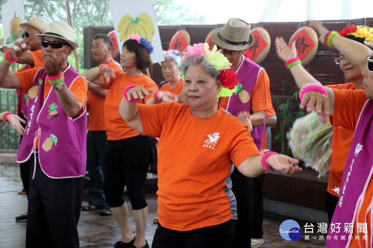 鳳山鳳鳴千歲團的表演展現健康老化。