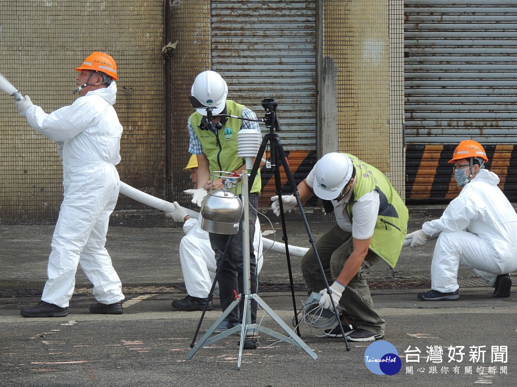 防空氣污染突發事件　基市與台電合力演練