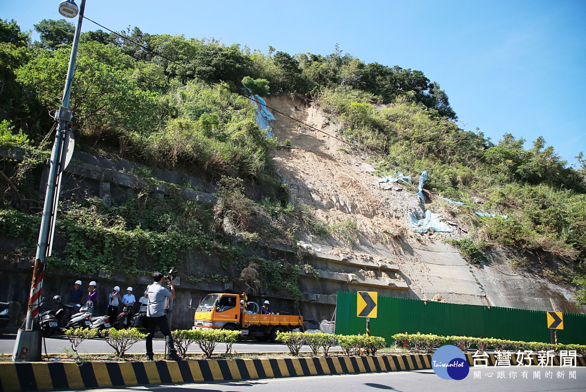 基隆孝東路邊坡復建積極趕工復原　拼75天完工