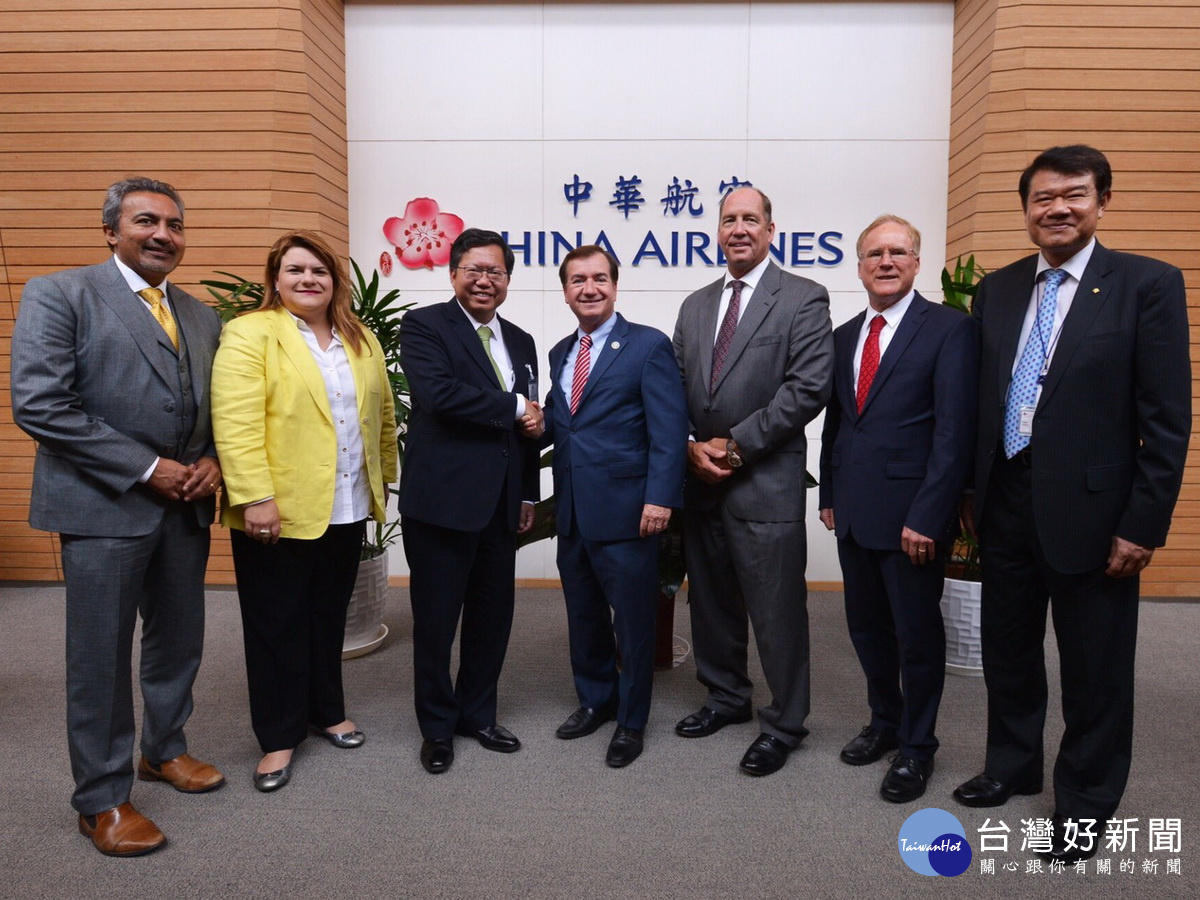 美國聯邦眾議院外交委員會主席羅伊斯率來訪,桃園市長鄭文燦表達熱烈歡迎。
