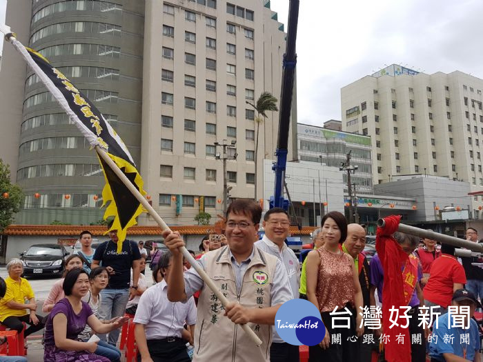 平鎮區公所承辦「2017桃園客家義民祭」活動記者會於平鎮褒忠祠登場。