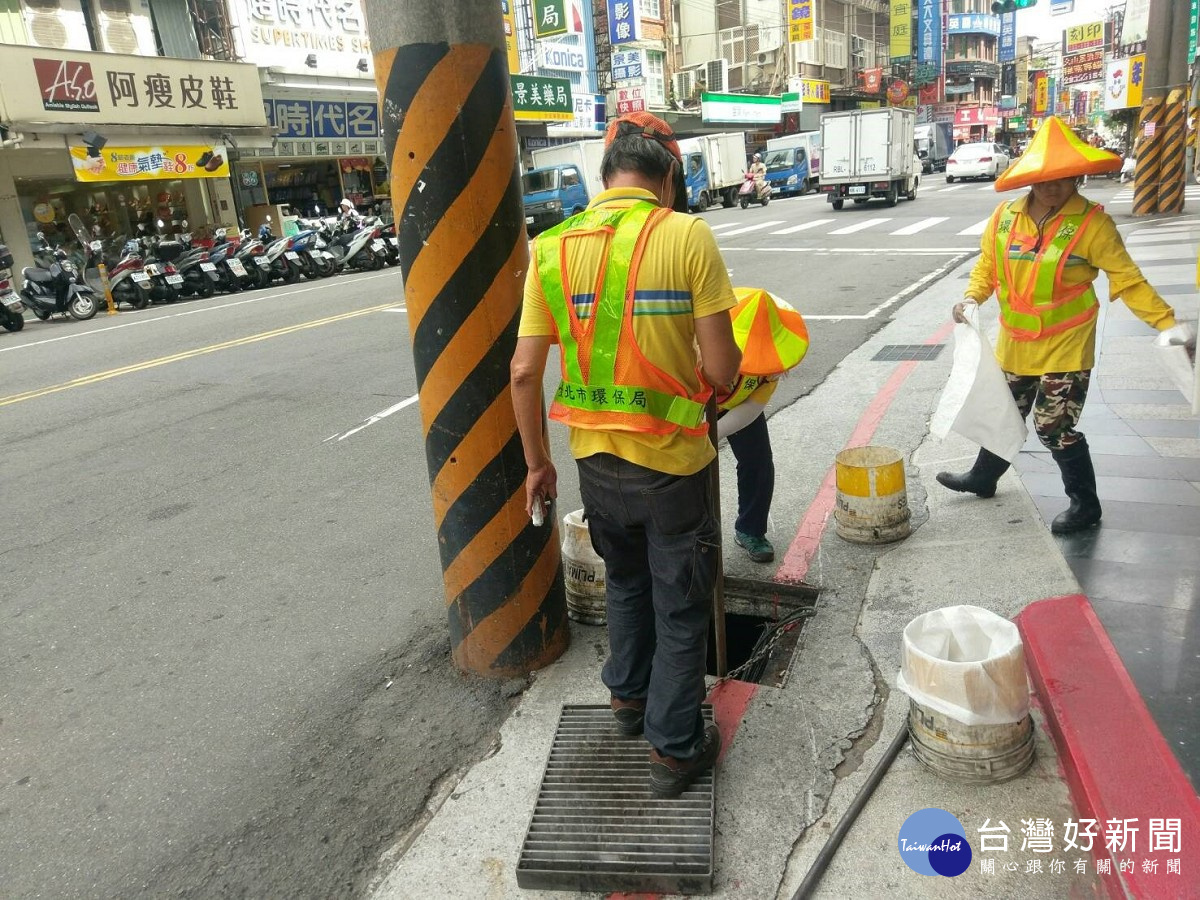 因應泰利來襲　北市環保局加強溝渠巡檢清疏