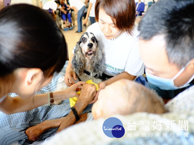 啟動高齡照護多元輔療　治療犬首訪仁馨樂活園區