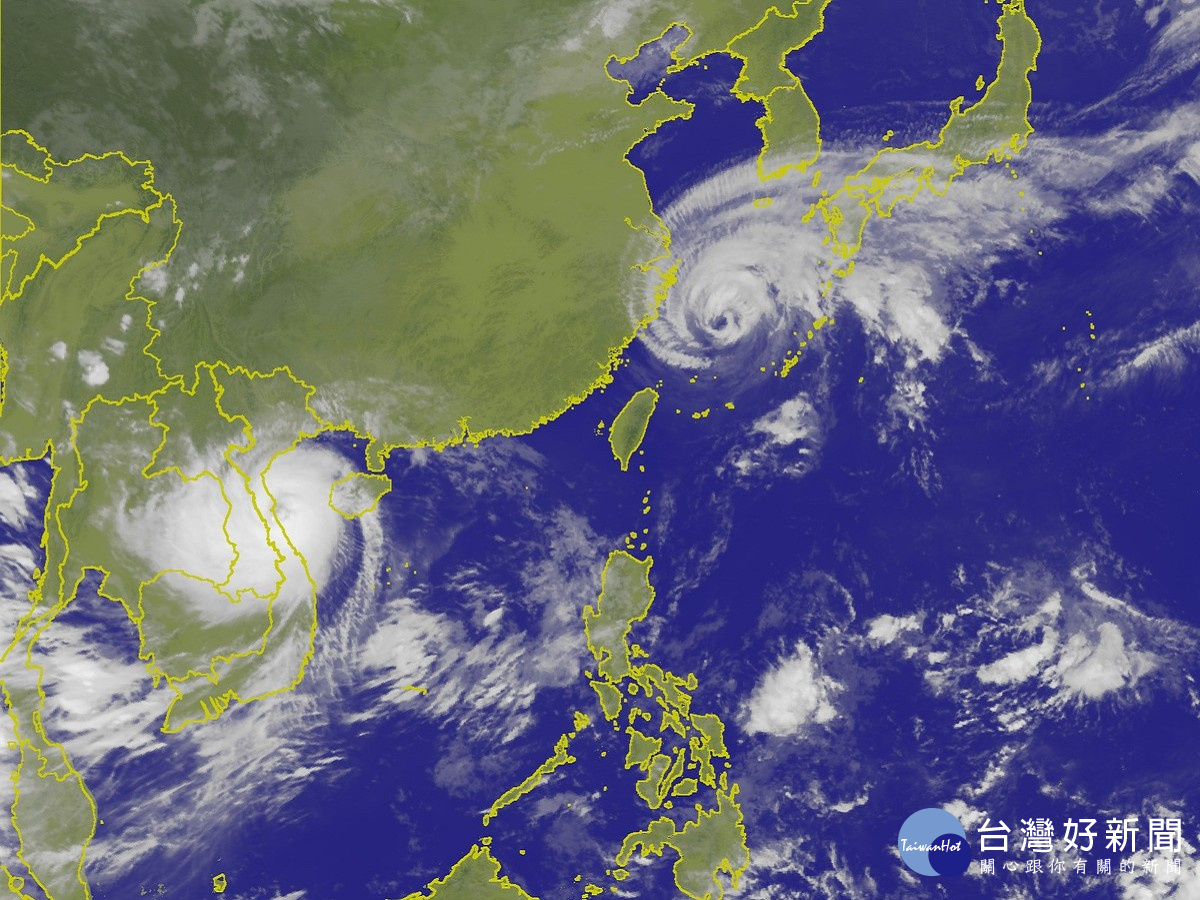泰利颱風逐漸遠離　全台天氣轉趨穩定（圖／中央氣象局提供）