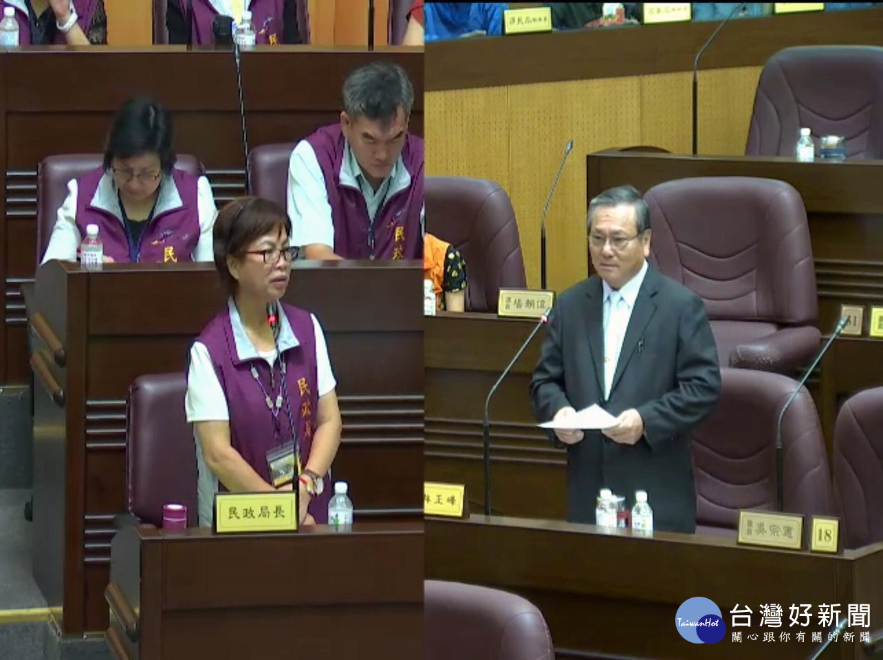 林正峰議員指出,市府舉辦活動任意揮霍,民政局真的太虧待鄰長