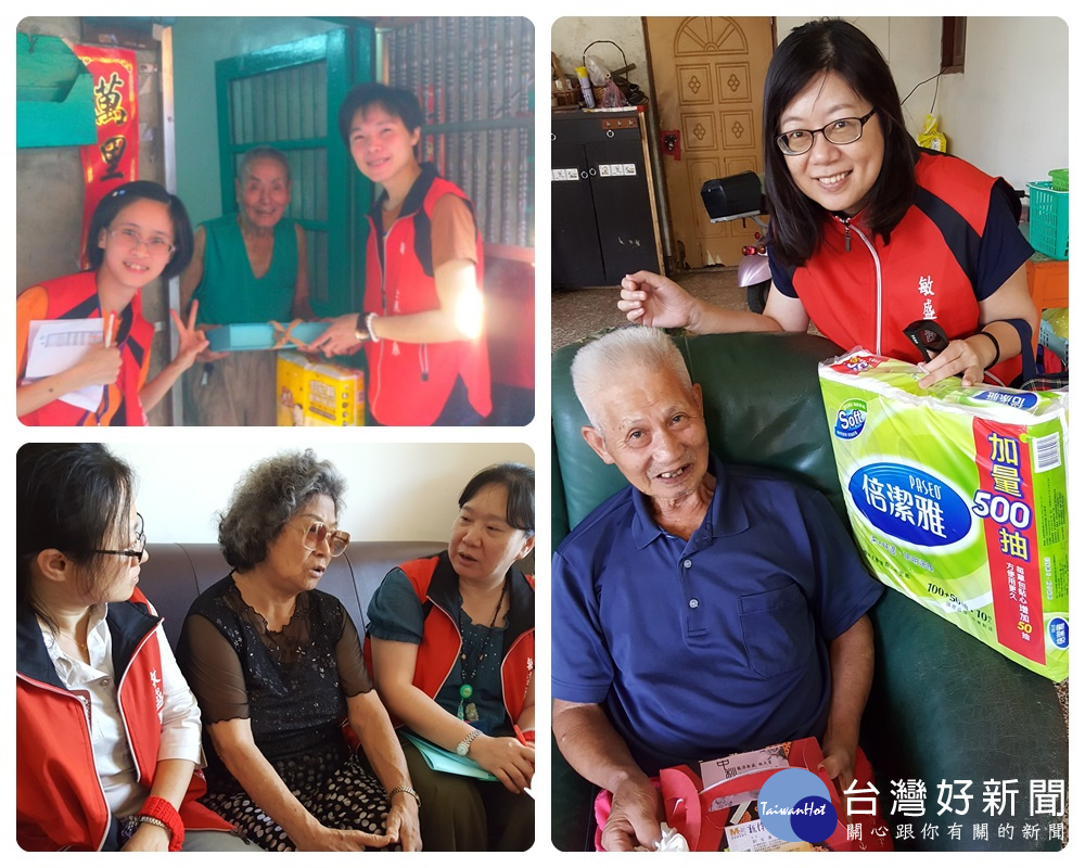 中秋佳節，龍潭敏盛醫院團隊，仍延續往年關懷送愛到家活動。