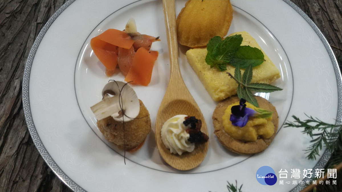 米樹莊園推出西班牙美食。(記者扶小萍攝)