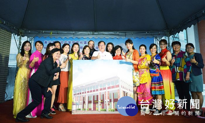 鄭市長表示,修繕後將設置「新住民文化會館」,並規劃「桃園市新住民聯合服務中心」進駐。