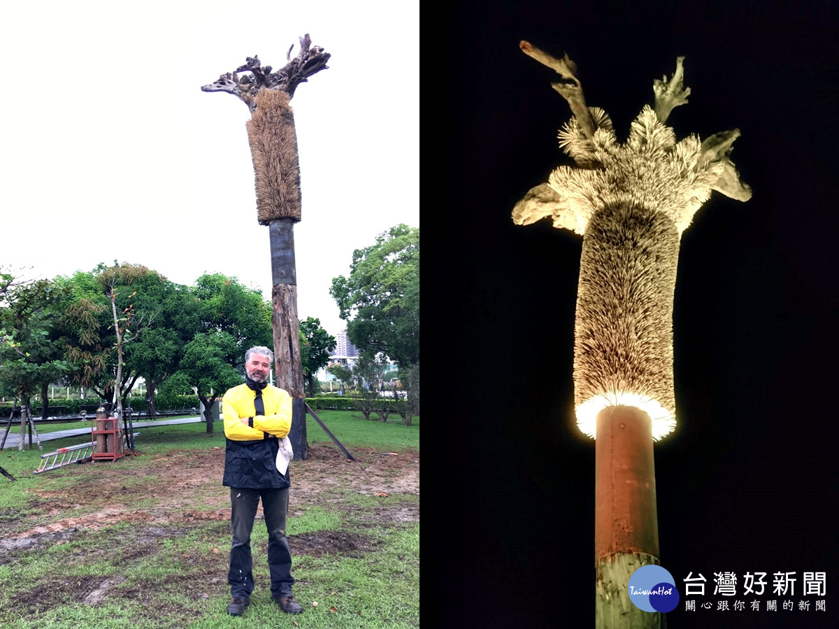 用筷子製作的樹,作者:艾若斯 伊斯特凡
