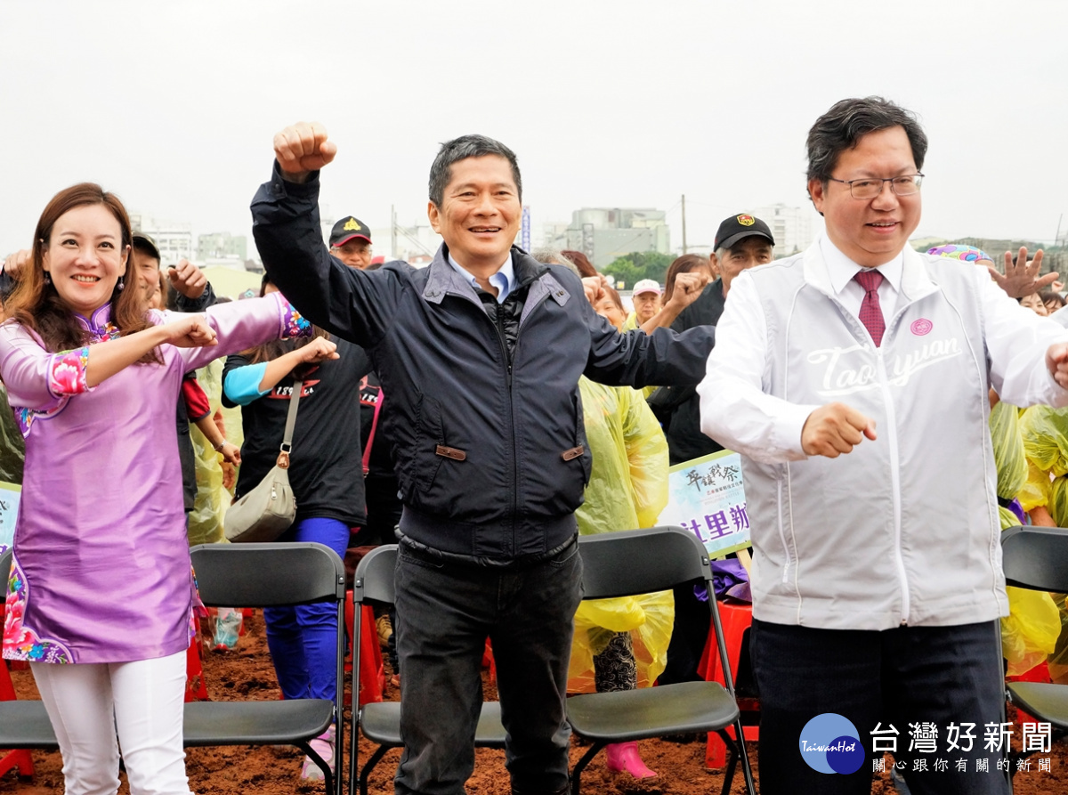 重返1895乙未戰役 桃市府邀民眾硬頸練兵(主委、市長客家局長一起暖身)