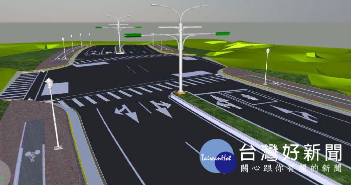 桃園市政府辦理「龍慈路延伸至台66線」新闢道路工程,全長共2,351公尺,寬度30公尺,分為二段執行。