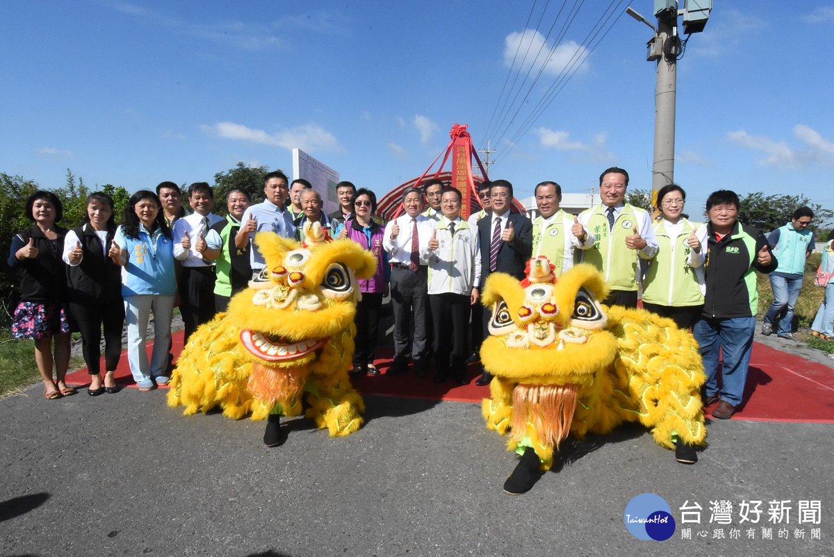 「洋仔厝溪堤岸道路第一標北岸標工程」動土