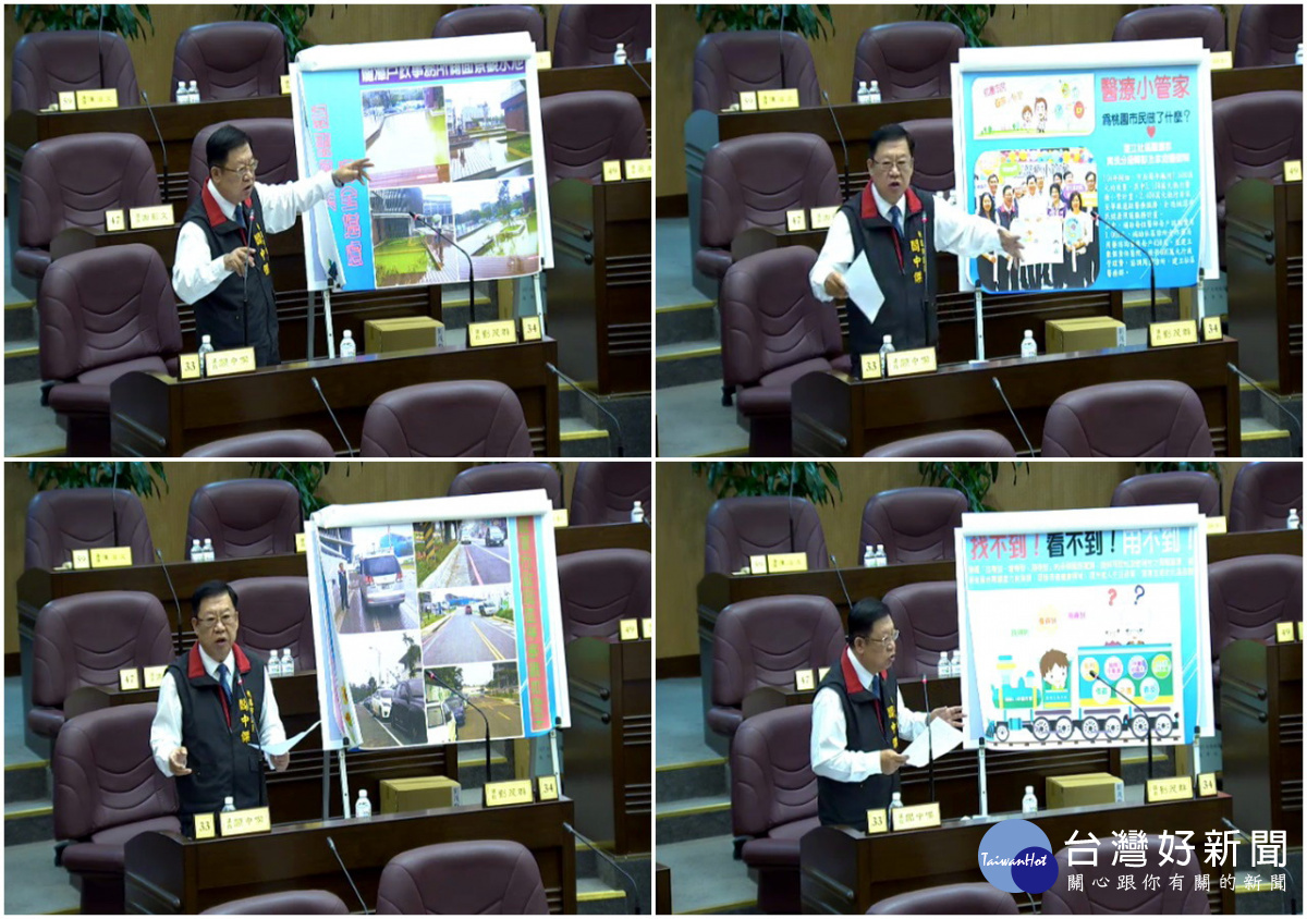 關心龍潭整體發展,桃園市議員閻中傑於總質詢中提出多項建議案。