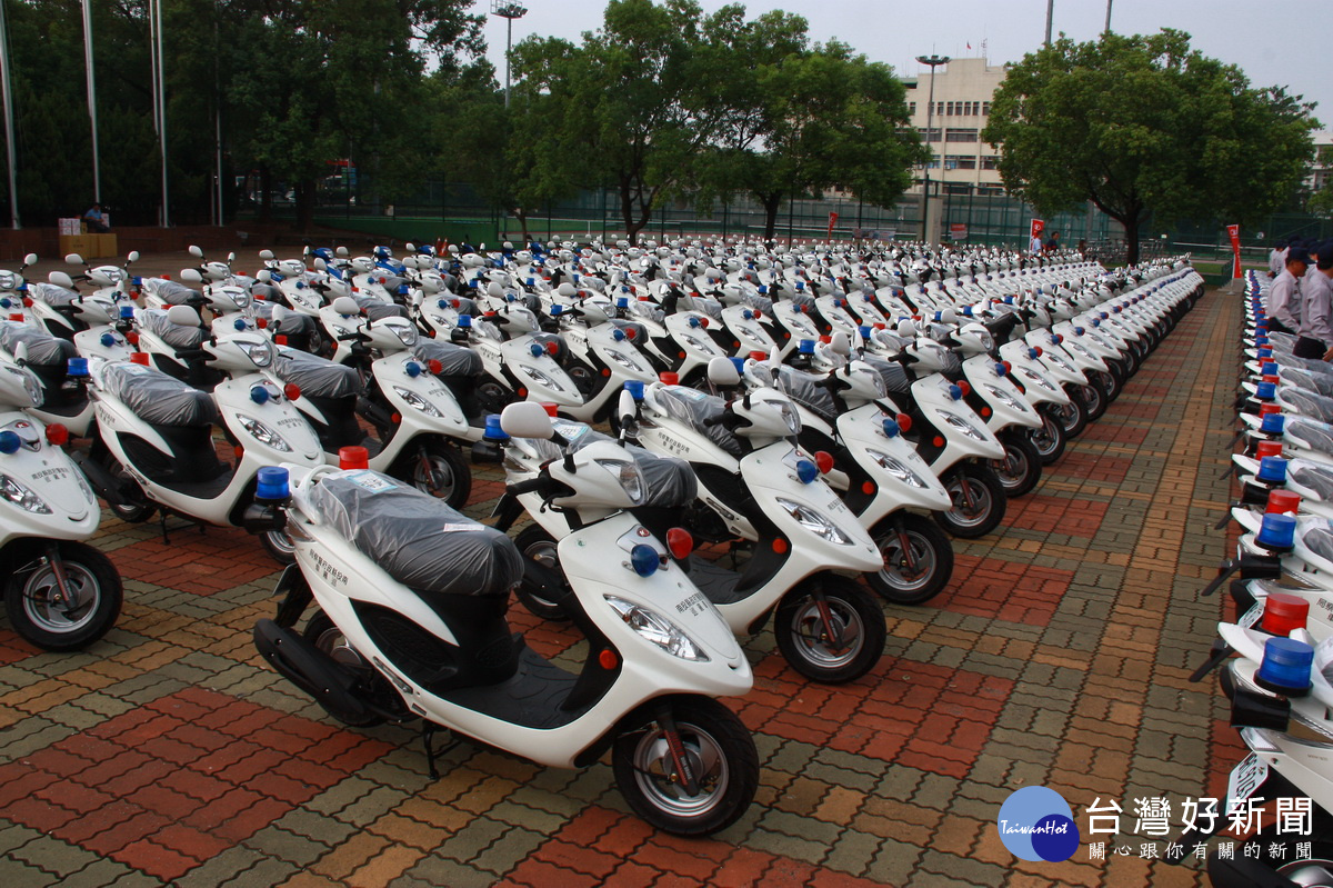 近200輛機車將投入維護治安勤務。(記者扶小萍攝)