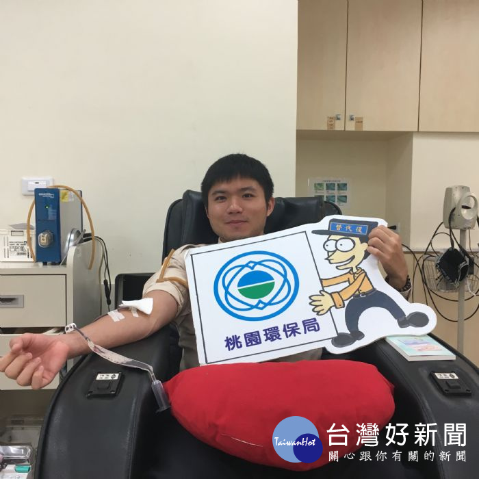 役男江柏逸說:很榮幸能參與公益活動,讓我能對社會稍盡棉薄之力。